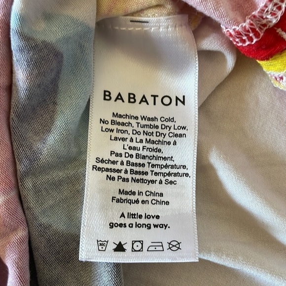 ARITZIA Babaton Bright and Bold Floral Half Sleeve Top Size Extra Small - Picture 11 of 12